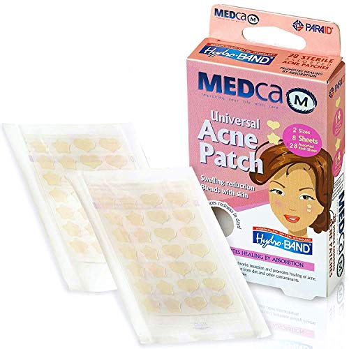 Parche para el acné - (Paquete de 112) Tratamiento de espinillas Vendas hidrocoloides que absorben los puntos de cobertura de la espinilla, el corazón y las estrellas por MEDca