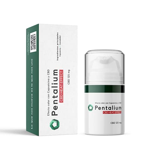 Pentalium CBD Heat Effect - Cannabidiol Crema para el Alivio de Dolores Musculares y Articulares - Pomada Antiinflamatoria con Cannabidiol y Capsaicina 50 g, CBD 150 mg