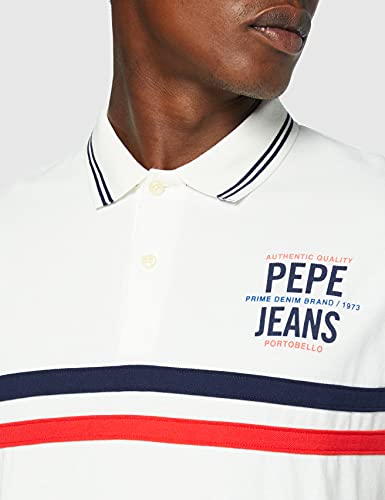 Pepe Jeans Baldwin Polo, 803off White, M para Hombre