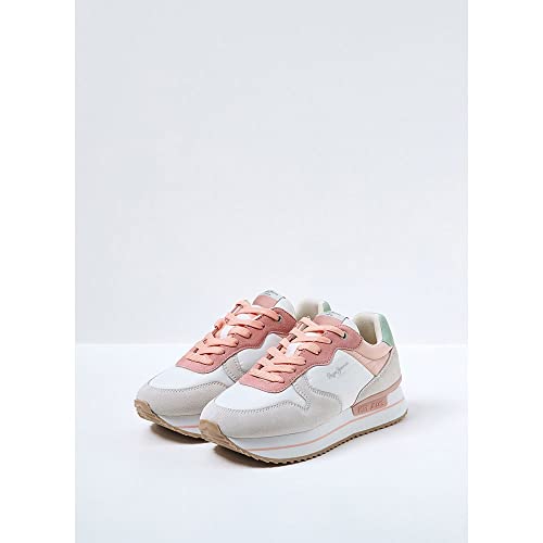 Pepe Jeans Rusper Young 22, Zapatillas Mujer, Azul petróleo, 39 EU