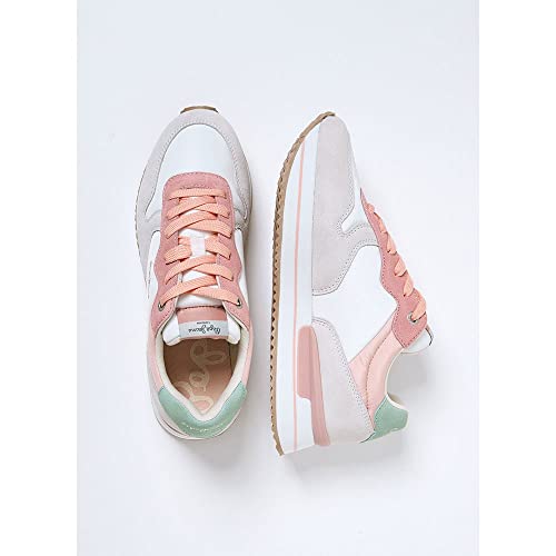 Pepe Jeans Rusper Young 22, Zapatillas Mujer, Azul petróleo, 39 EU