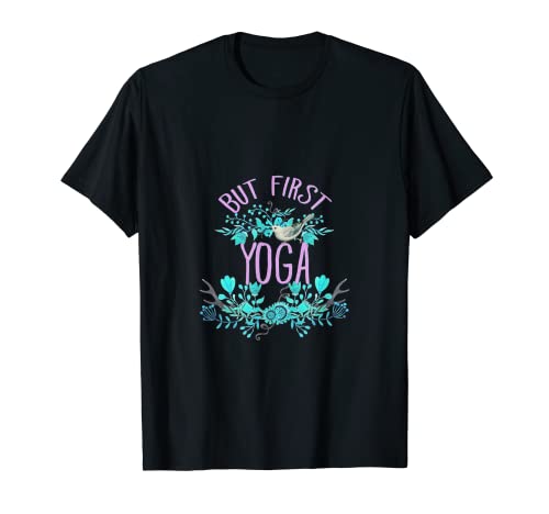 Pero el primer diseño de tipografía floral de yoga Camiseta