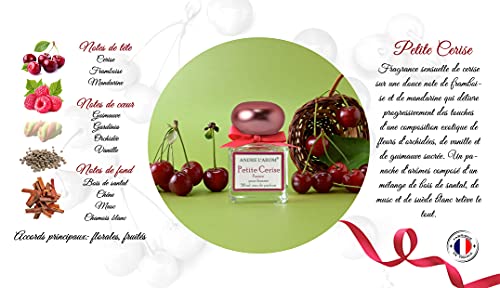 PETITE CERISE - Andre L’Arom - Eau de Parfum para mujer 50 ml - Floral, afrutado - Fabricado en Francia - Producto de Grasse