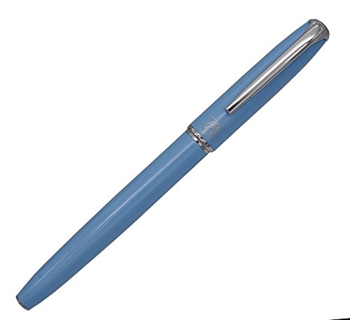 Picasso 916 Málaga Pluma estilográfica, pluma fina de 0,5 mm, pluma de caligrafía de lujo, regalo de negocios, colección de bolígrafos vintage con convertidor de tinta (azul)