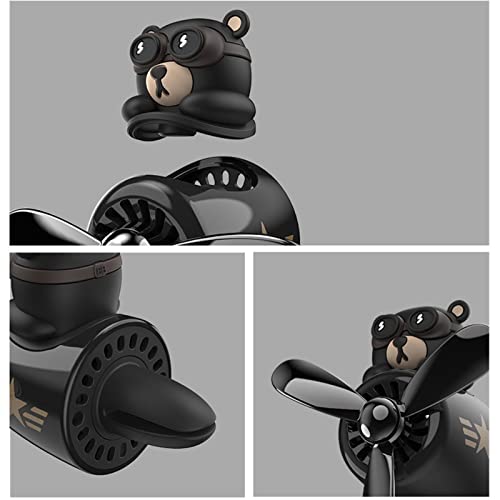 Piloto Bear Ambientador Difusor De Dibujos Animados Con Rebanadas Fragantes, Ambientador Para Coche Aire Acenuado Automotriz Outlet Outlet Aroma Clips Car Perfume Diffuser Aromaterapia Adorno