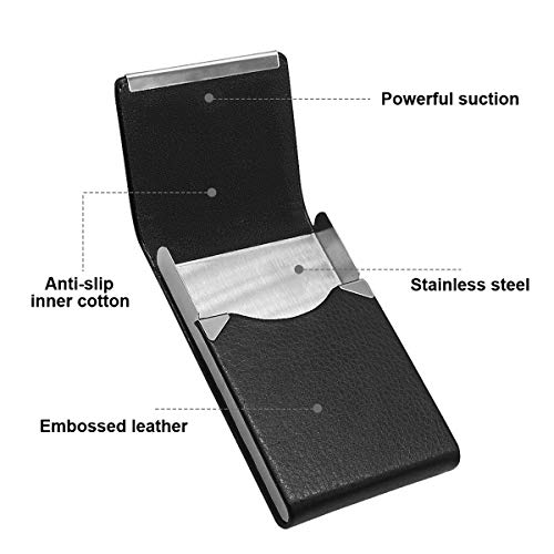 Pitilleras para Cigarrillos Tabaco De Metal Pitillera Cigarrillos de Cuero Elegantes Portatil Caja De Cigarillo para Mujer para 10 Cigarrillos Rosa