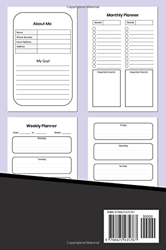 Planner. Personal Stylish Monthly & Weekly Organizer Notebook With Nail Manicure Women Design. Fun Unique Office Supplies. Help Keep You On Track: ... Success. Novelty Gift For Nail Salon Artist
