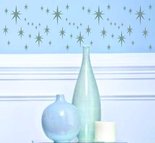 Plantilla de estrella – 16,5 cm x 16,5 cm (S) – Plantilla de pared con diseño de estrellas grandes y reutilizables.