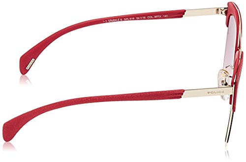 Police SPL618548FFX Gafas, Shiny Grey Gold, 54/19/140 para Mujer