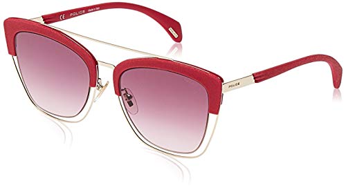 Police SPL618548FFX Gafas, Shiny Grey Gold, 54/19/140 para Mujer