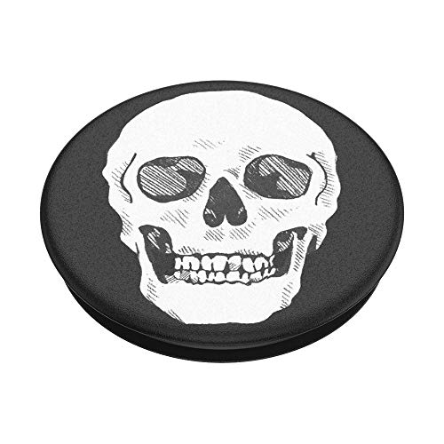 PopSockets PopGrip - Soporte y Agarre para Teléfonos Móviles y Tablets con un PopTop Intercambiable - Shaky Bones White