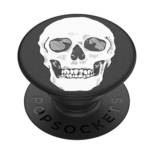 PopSockets PopGrip - Soporte y Agarre para Teléfonos Móviles y Tablets con un PopTop Intercambiable - Shaky Bones White
