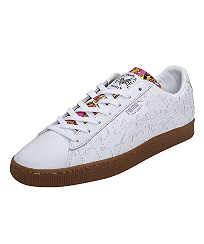PUMA Basket Romero Britto - Zapatillas, Blanco, 45 EU