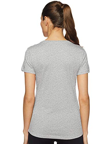PUMA ESS Logo tee T-Shirt, Mujer, Light Gray Heather, M