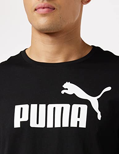 Puma Essentials LG T Camiseta de Manga Corta, Hombre, Negro (Cotton Black), 2XL