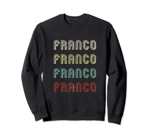 Regalo para Franco Hombres Nombre Retro Vintage Divertido Sudadera