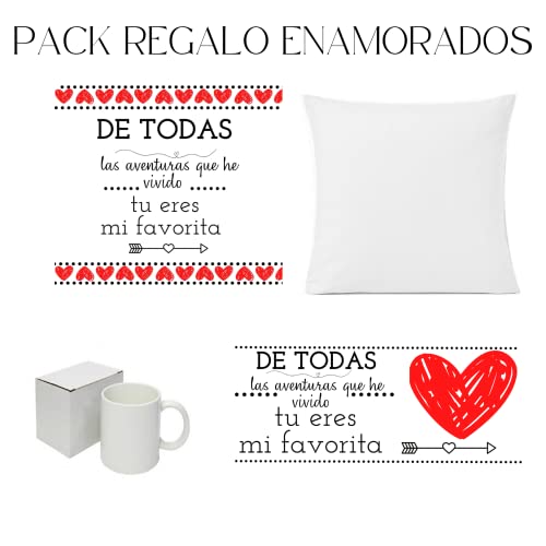 Regalos Dia de los Enamorados Originales San Valentin Aniversario Cojin Personalizado Y Taza Amor Novios para Mujer Hombre Mensajes Frases Bonitas De Amor Parejas Navidad Sorpresa Regalo Romantico