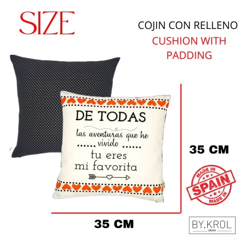 Regalos Dia de los Enamorados Originales San Valentin Aniversario Cojin Personalizado Y Taza Amor Novios para Mujer Hombre Mensajes Frases Bonitas De Amor Parejas Navidad Sorpresa Regalo Romantico