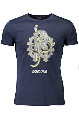 Roberto Cavalli Hombre T-Shirt HST60D 04926 Camiseta