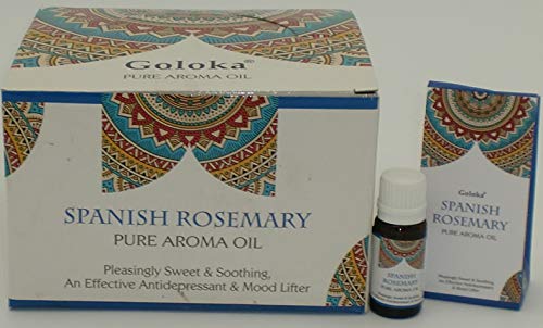 ROMERO EESPAÑOL - ACEITE PURO ESENCIA PARA QUEMAR - BOTELLA DE CRISTAL 10 ML - GOLOKA BY KENTA ARTESANIAS