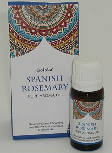 ROMERO EESPAÑOL - ACEITE PURO ESENCIA PARA QUEMAR - BOTELLA DE CRISTAL 10 ML - GOLOKA BY KENTA ARTESANIAS