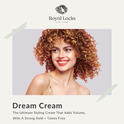 Royal Locks Crema o Gel para Peinar Rizos - Define e Hidrata - Activador que Combate el Frizz - Tratamiento para Cabello Rizado Grueso con Aceite de Argán