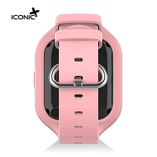 SaveFamily Iconic Plus 4G. Reloj Inteligente niño. Videollamada, Vídeo, Identifica Llamadas, Música, Bluetooth, App Store, Whatsapp. Reloj GPS niños, Cámara, SOS, Waterproof. Smartwatch niños Rosa
