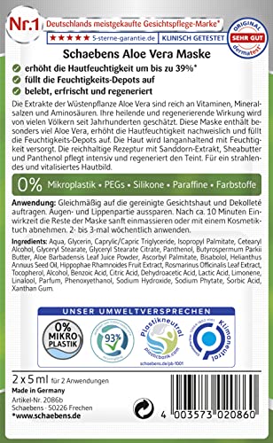 Schaebens Mascarilla de aloe vera, paquete de 10 unidades (10 x 10 ml)