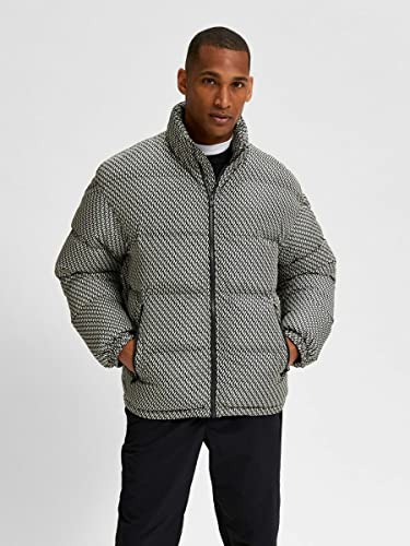 SELECTED HOMME Chaqueta acolchada para hombre., avena, XL