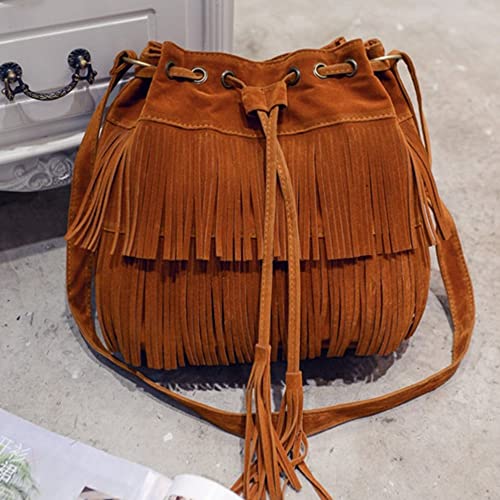 SeniorMar-UK Lady Party Totes Bolso de Hombro Tassel Night Club Mujeres Hombro B