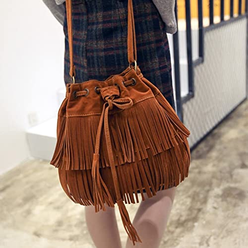 SeniorMar-UK Lady Party Totes Bolso de Hombro Tassel Night Club Mujeres Hombro B