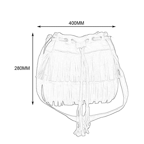 SeniorMar-UK Lady Party Totes Bolso de Hombro Tassel Night Club Mujeres Hombro B