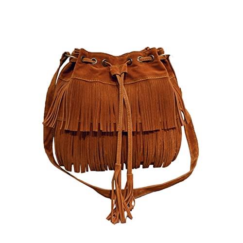 SeniorMar-UK Lady Party Totes Bolso de Hombro Tassel Night Club Mujeres Hombro B
