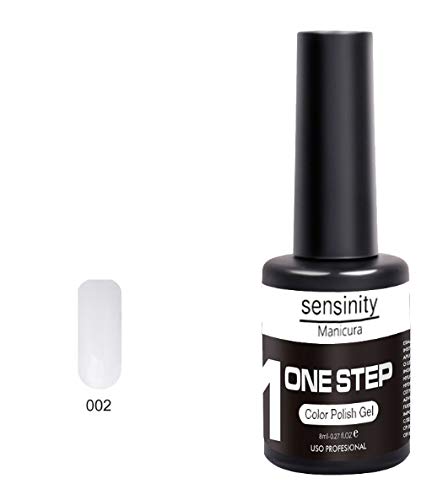 Sensinity manicura esmalte gel,UV/LED,One step color polish gel, Blanco 002