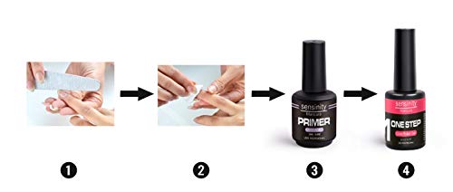 Sensinity manicura esmalte gel,UV/LED,One step color polish gel, Blanco 002