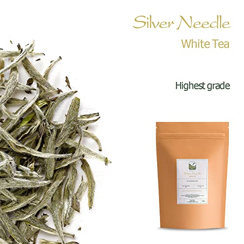 Silver Needle Té Blanca China - Té Aguja De Plata Chino - Bai Hao Yin Zhen - Baihao Yinzhen 40g