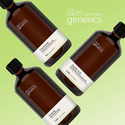 Skin Generics | Tónico Facial Revitalizante | 250ml | Extracto de Ginseng 7,5% Complejo Activo | Tonico Facial Piel Mixta | Hidratante y Equilibrante | Sin Parabenos ni Parafinas | 100% Vegano