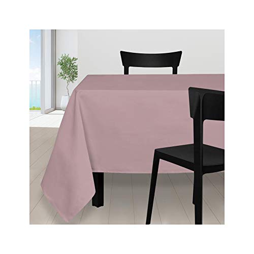 Soleil d'ocre 814235 Mantel Antimanchas Cuadrado 180x180 cm Alix Rosa