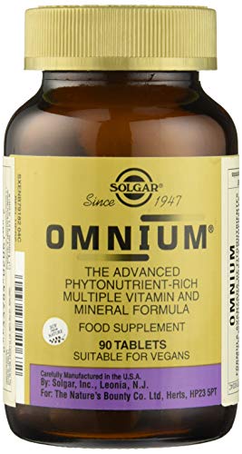 Solgar Omnium (Multivitamínico Rico En Fitonutrientes), 90 Unidades