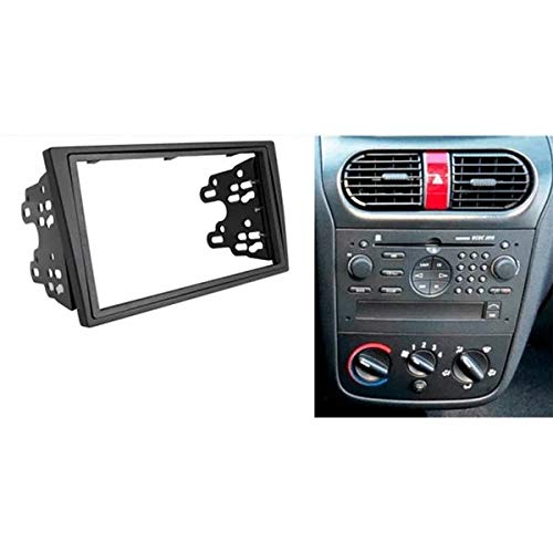 Sound-Way Kit Montaje Autoradio, Marco 2 DIN Radio para Coche, Cable Adaptador ISO, Adaptador Antena, Llaves de Extracción Compatible con Opel Agila, Astra, Combo, Corsa C, Meriva, Omega, Vivaro
