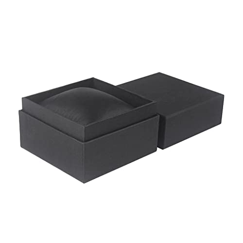 Storage Box Tablero duro Single Watch Caja caja de regalo Pantalla Bangle Soporte de almacenamiento Organizador (Color : Black, Size : One Size)