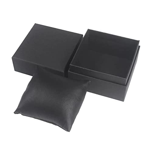 Storage Box Tablero duro Single Watch Caja caja de regalo Pantalla Bangle Soporte de almacenamiento Organizador (Color : Black, Size : One Size)