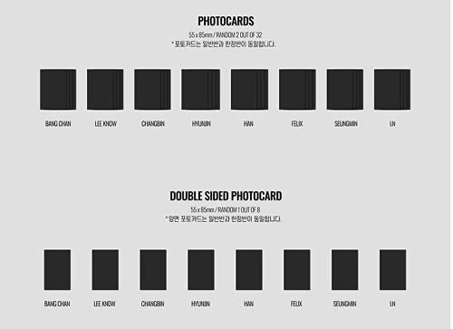 stray kids - Edición limitada de NOEASY The 2nd Album Photobook Limited Version Benefit Pre-Order Benefit Póster Folded Bonus (llave acrílica y tarjeta fotográfica).