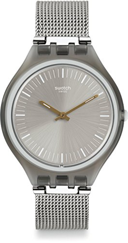 Swatch SVOM100M - Reloj Digital de Cuarzo, Unisex, Correa de Acero Inoxidable