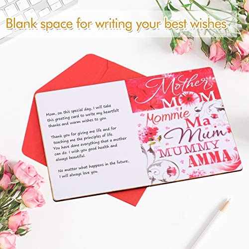 Tarjeta De Feliz CumpleañOs Para Mamá Tarjeta De CumpleañOs Para Mamá Tarjetas De FelicitacióN De Bambú Para Mamá Tarjeta De Agradecimiento Para Mamá Tarjeta De FelicitacióN Para Mamá Con Sobre