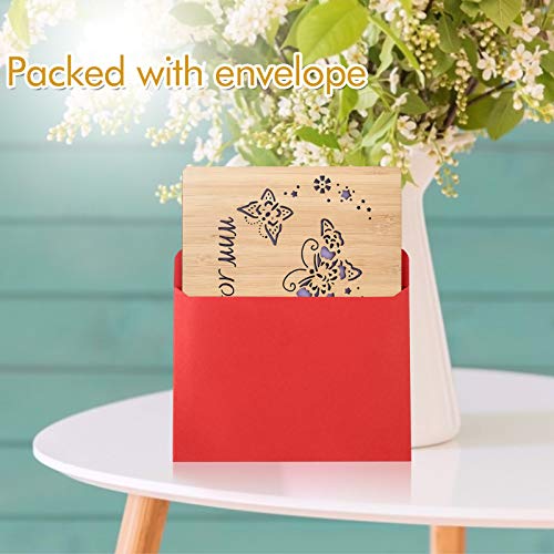 Tarjeta De Feliz CumpleañOs Para Mamá Tarjeta De CumpleañOs Para Mamá Tarjetas De FelicitacióN De Bambú Para Mamá Tarjeta De Agradecimiento Para Mamá Tarjeta De FelicitacióN Para Mamá Con Sobre