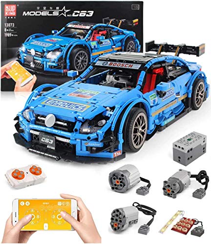 Technic Car Set de construcción para Mercedes-Benz AMG C63 DTM Racing Car, 2.4G RC Race Car Set de construcción con Motores, 1900 Piezas Bloques compatibles con LegoTechnics