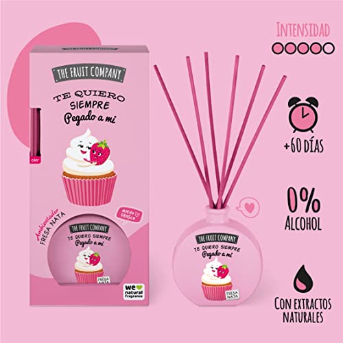 The Fruit Company Mikado Ambientador, Fresa Nata, 40 ml