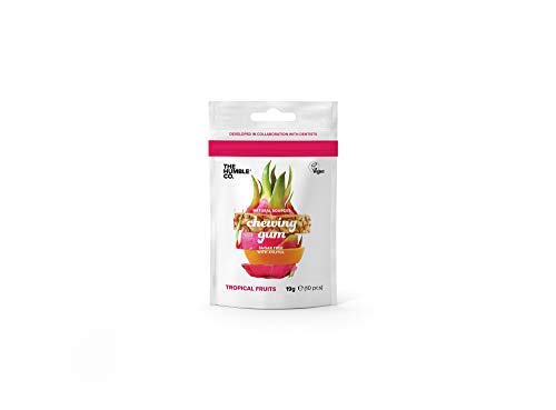 The Humble Co. Natural Chicle | Fruta Tropical | Sin plástico, Biodegradable, Ecológico, Vegano, Sin Azúcar, Aprobado por el Dentista, 100% Xilitol (1 Paquete)