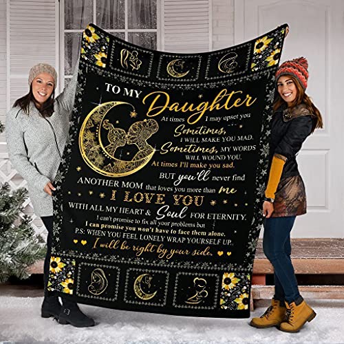 To My Daughter I Will Be Right by Your Side Regalo para hija e hija regalo de mamá – Manta de felpa regalo significativo para la familia